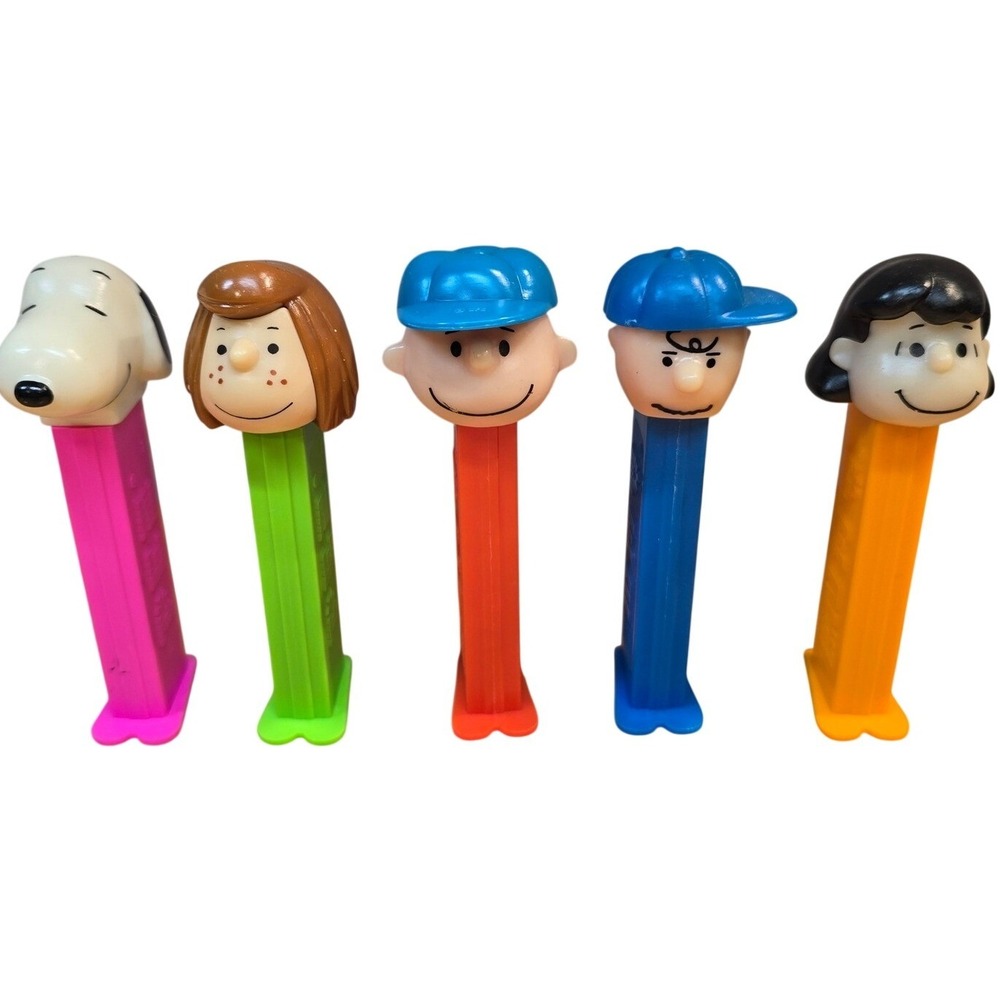 Lot of 5 Peanuts PEZ Dispenser Snoopy, Peppermint Patty, Charlie Brown (x2) Lucy